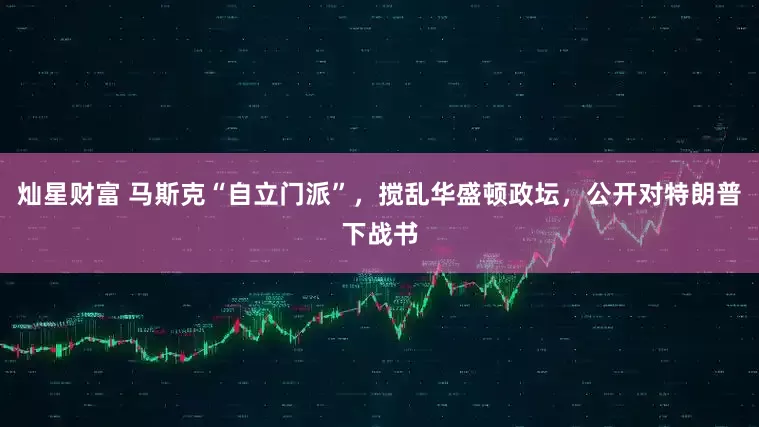 灿星财富 马斯克“自立门派”，搅乱华盛顿政坛，公开对特朗普下战书